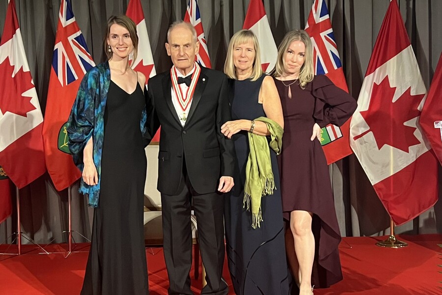 Dr. David Jenkins at the Order of Ontario Ceremony