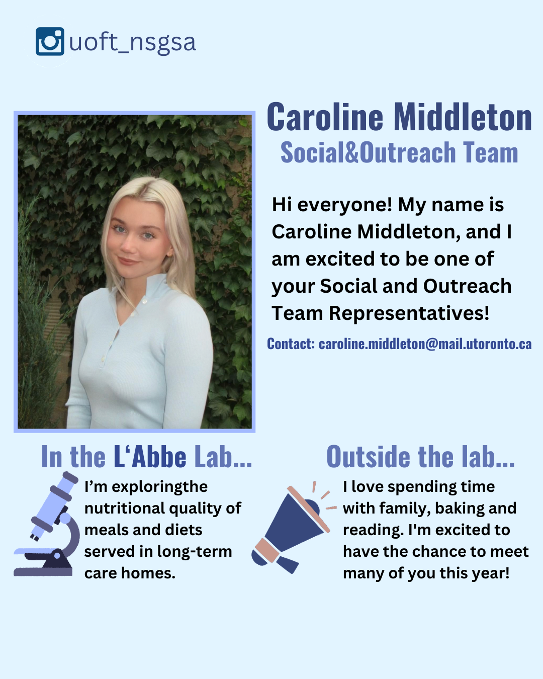 Caroline Middleton, Social & Outreach Team