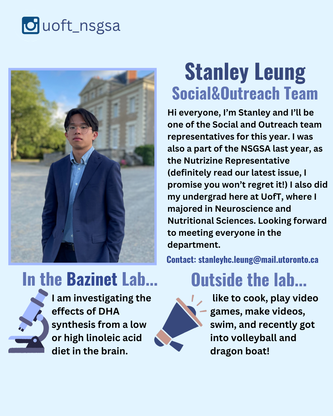 Stanley Leung, Social & Outreach Team