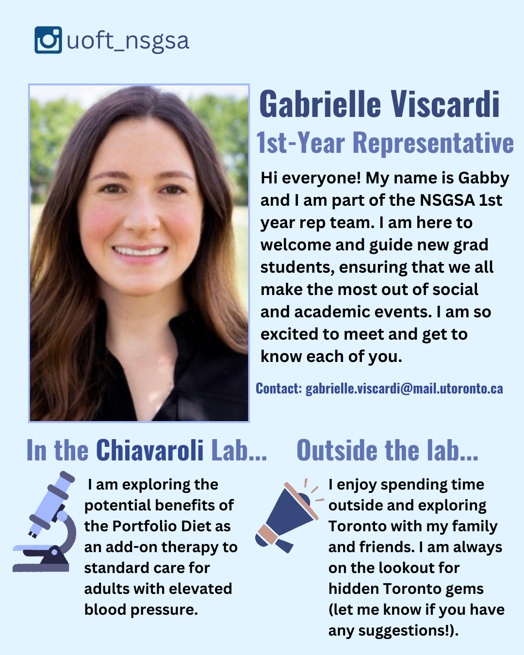 Gabrielle Viscardi, 1st Year Representative